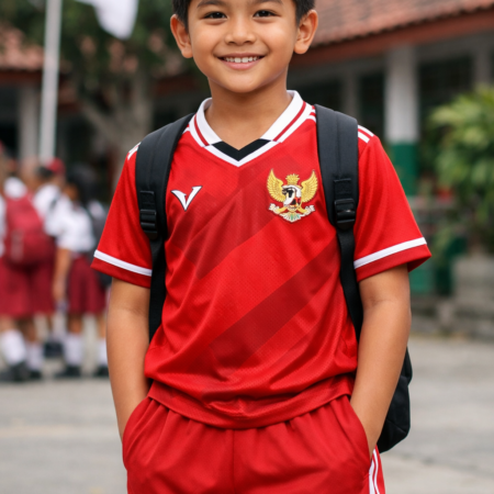 Setelan Olahraga Baju dan Celana Panjang Merah - XXL