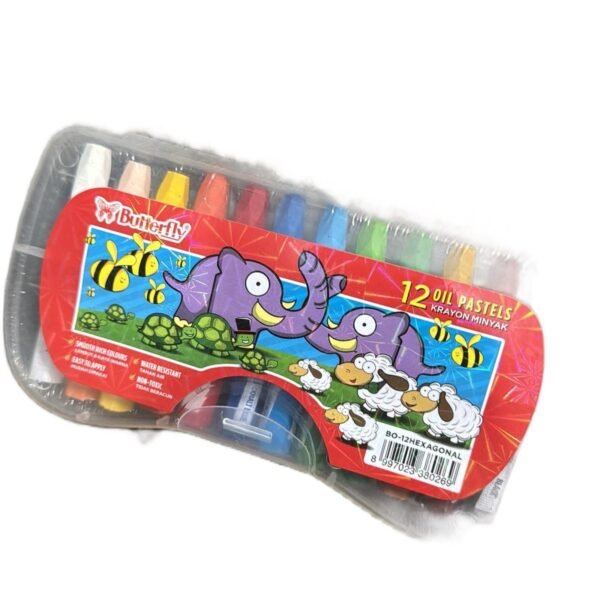 Crayon Butterfly 12 Warna