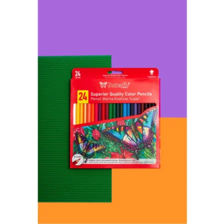 Pensil Warna Isi 24 Warna Butterfly