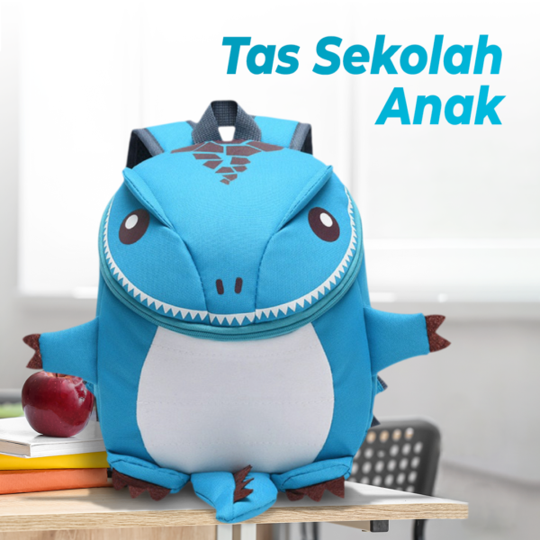 SUNEIGHT Tas Ransel Sekolah Anak Backpack School Bag Model Dinosaur
